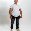 Beyaz Oversize Erkek Tişört - Görsel 2
